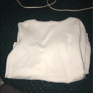 All white Adidas hoodie!